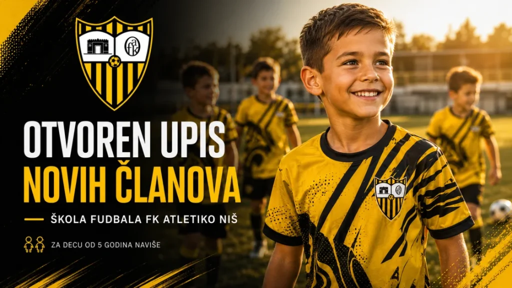 Otvoren je upis novih članova u FK Atletiko Niš - FK Atletiko Niš