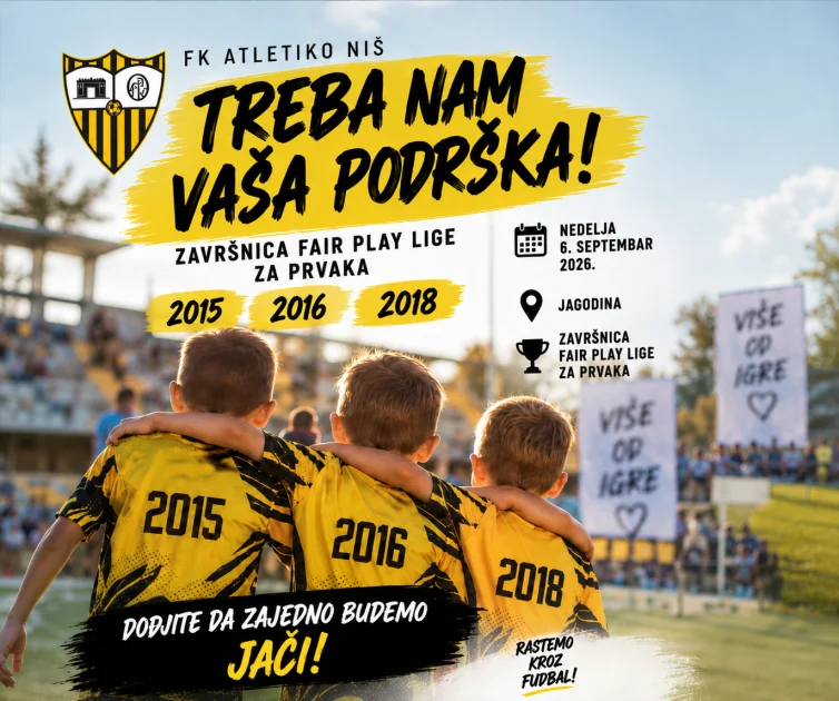 Atletiko ide po titulu! Tri generacije u završnici Fair Play lige u Jagodini - FK Atletiko Niš